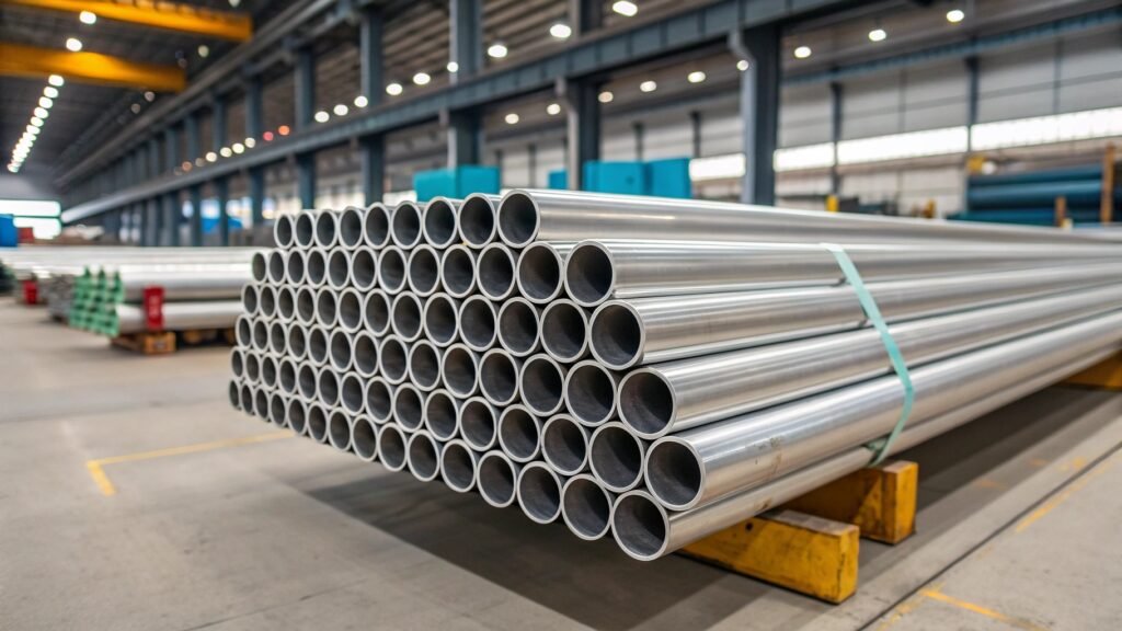 An infographic showing an atomic model of a single Aluminum (Al) atom, with its 13 protons and 13 electrons clearly labeled.